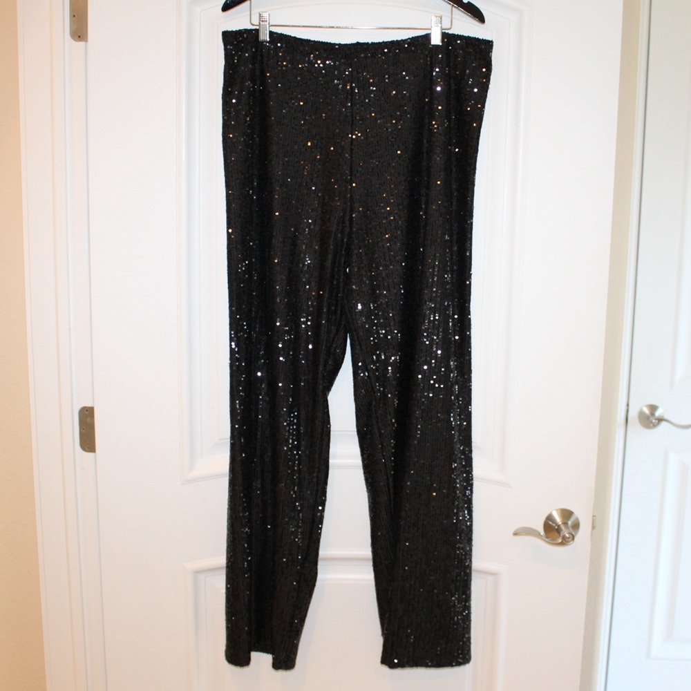 Express black sequins pants (women’s XL) (NWT) - Picture 5 of 15